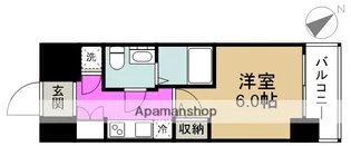 アドバンス西梅田ラシュレ【5階】の間取り