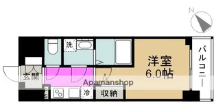 エスリード福島グレイス【2階】の間取り