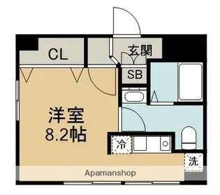 プール・トゥジュール梅田ウエストⅡ【6階】の間取り