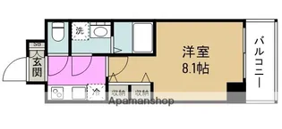 セオリー梅田ドムス【4階】の間取り