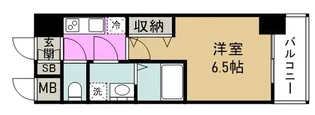 S-RESIDENCE阿波座WEST【3階】の間取り