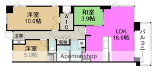 ローレルタワー梅田ウエスト【4階】の間取り