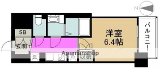 BPRレジデンス新梅田【8階】の間取り