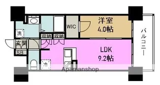 BPRレジデンス新梅田【6階】の間取り