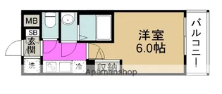 アドバンス西梅田ジェイス【7階】の間取り