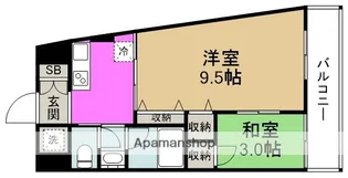 KHKコート西野田【9階】の間取り
