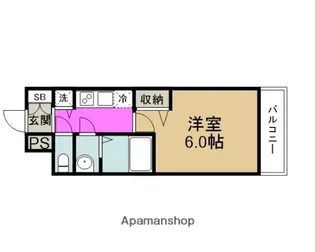 プレサンス梅田北ザ・ライブ【5階】の間取り