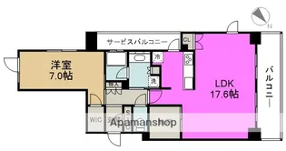 ユニハイム中之島堂島川タワーレジデンス【8階】の間取り