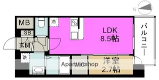 セレニテ福島プリエ【15階】の間取り