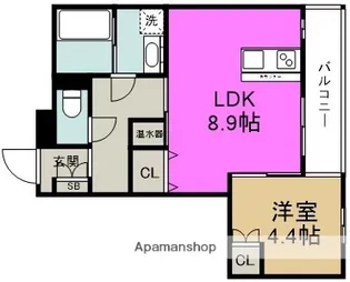 ボヌーリア【3階】の間取り