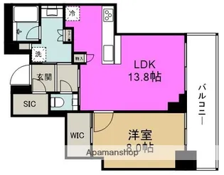 グランドメゾン新梅田タワーTHE CLUB RESIDENCE【18階】の間取り