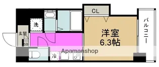 LUXE福島【10階】の間取り