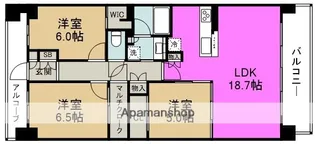ジオ福島野田 The Marks【17階】の間取り