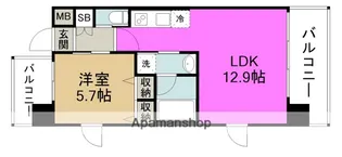 Dimus福島【4階】の間取り