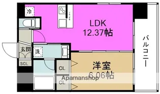 プレジオ海老江【12階】の間取り