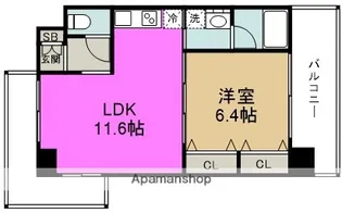 NORTH VILLAGE参番館【2階】の間取り