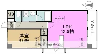 NORTH VILLAGE壱番館【10階】の間取り