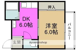 桜マンション【2階】の間取り