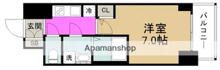 S−RESIDENCE福島ALOVITA【5階】の間取り