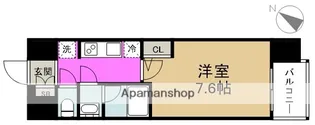 スプランディッド中之島DUE【8階】の間取り