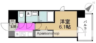 ワールドアイ梅田WEST【14階】の間取り