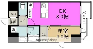エステムコート大阪福島ルアーナ【5階】の間取り
