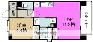 GLUCKMAISON S−EBIE XI【6階】の間取り
