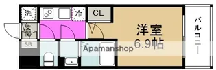 エスリードレジデンス大阪福島【4階】の間取り