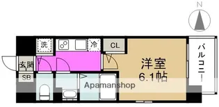 エスリードレジデンス大阪福島イースト【3階】の間取り