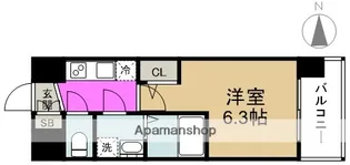 エスリードレジデンス大阪福島イースト【7階】の間取り