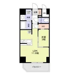 ラ・ピシーヌ南堀江【4階】の間取り