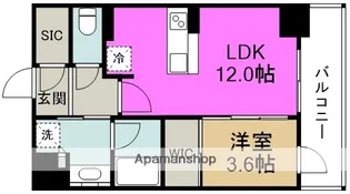 ファインレジデンス福島野田 THE GARDEN【3階】の間取り