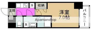 S−RESIDENCE福島玉川DEUX【7階】の間取り