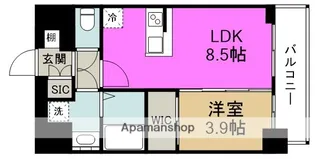 エスリードレジデンス梅田マークス【8階】の間取り