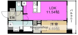 カーサレグラス福島野田【4階】の間取り