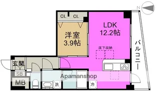 エクシアテラス梅田(EXIATERRACE UMEDA)【6階】の間取り