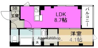 ヴェルーラ 福島【3階】の間取り