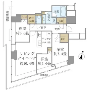 Brillia Tower堂島【5階】の間取り
