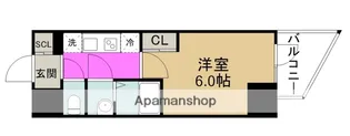 エスリードレジデンス大阪福島サウスフラッツ【12階】の間取り