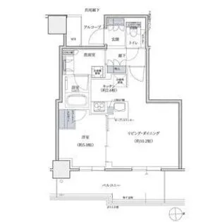 シエリアタワー大阪堀江【20階】の間取り
