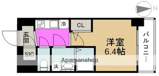 アドバンス西梅田ビオス【7階】の間取り