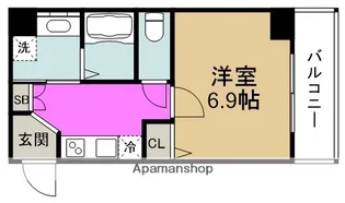 グランデュオM海老江【7階】の間取り