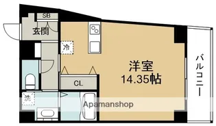 グランデュオM海老江【7階】の間取り