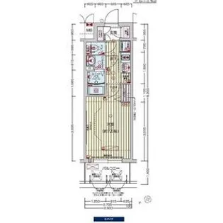 プレサンスOSAKA DOMECITY クロスティ【2階】の間取り