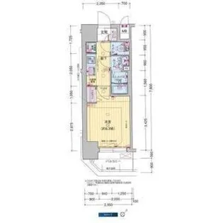 プレサンス DOMECITY コレーレ【0701号室】の間取り