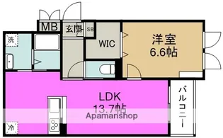 サニーレジデンス鷺洲A【1階】の間取り
