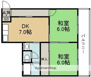ルミエール浪通【3階】の間取り