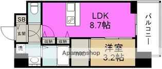 1LDKの間取り画像