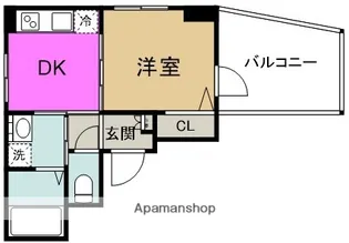 ジュネス海老江【9階】の間取り