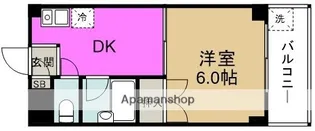 パレス北梅田【7階】の間取り
